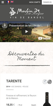 Visuel du projet de Cave de Bandol Moulin de la Roque