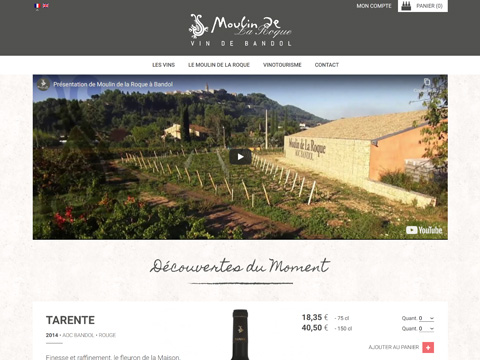Visuel du projet de Cave de Bandol Moulin de la Roque